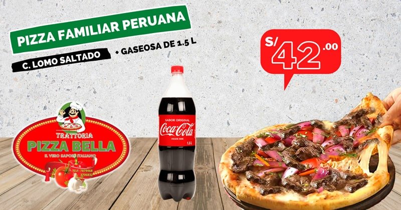 Pizza Familiar Peruana S/42